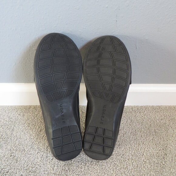 Aravon Womens Andrea-AR Ballet Flat/Shoes Size 8EE Black Leather #ABF04BK - Picture 10 of 10